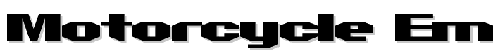 Motorcycle Emptiness font